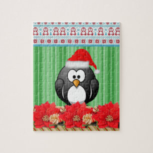 Puzzles Bande Verte, Pingouin Noël