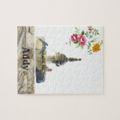 Puzzles Birds Fountain Floral Legpuzzel (Horizontaal)