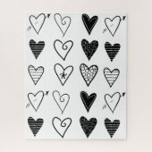 Puzzles Black Hearts Legpuzzel (Verticaal)