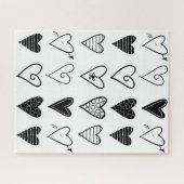 Puzzles Black Hearts Legpuzzel (Horizontaal)