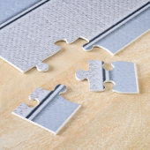 Puzzles Bleu Bande Rose Rose Floral (Côté)