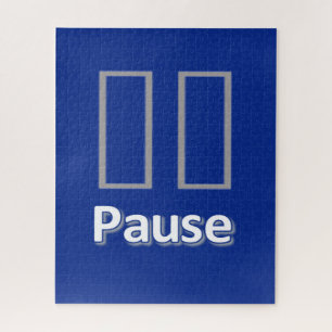 Puzzles bleu Pause