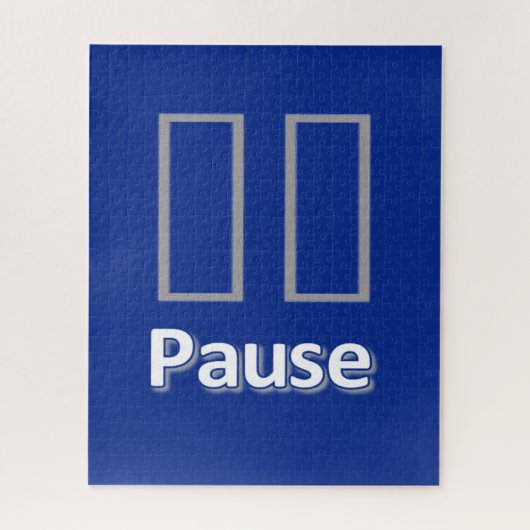 Puzzles bleu Pause (Vertical)