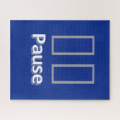 Puzzles bleu Pause (Horizontal)
