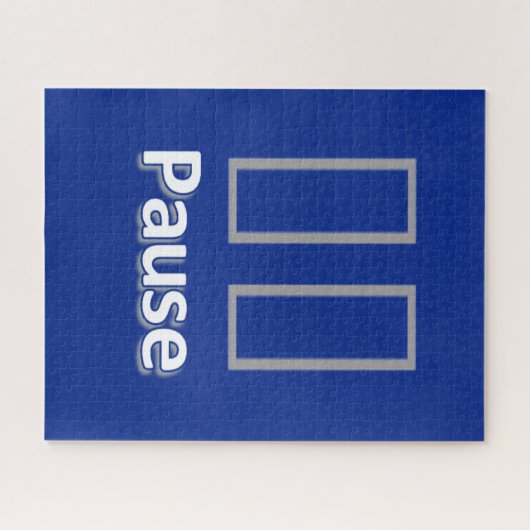 Puzzles bleu Pause (Horizontal)