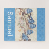 Puzzles Blue Birds Vintage (Horizontal)