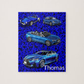 Puzzles Blue Cars (Vertical)