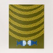 Puzzles Blue Fish (Vertical)