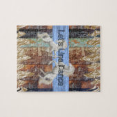 Puzzles Bois Cheval Blanc Let's Line Dance (Horizontal)