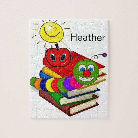 Puzzles Bookworm Apple Sun Legpuzzel (Verticaal)