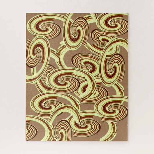 Puzzles Brown Motif (Vertical)