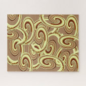 Puzzles Brown Swirl Pattern Legpuzzel (Horizontaal)