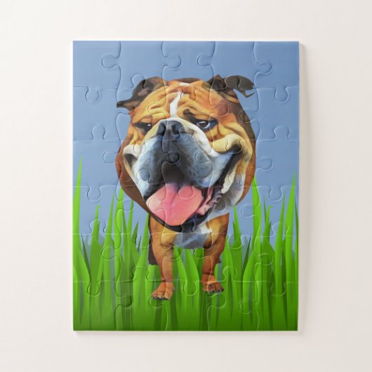 Puzzles Bulldog pour les enfants (Vertical)