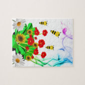 Puzzles Bumblebee fleurs tournesols (Horizontal)