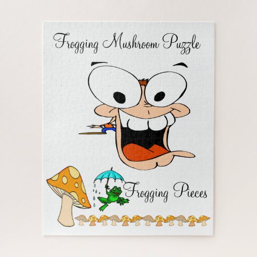 Puzzles Cactus Blanc Frogging Pièces de champignon (Vertical)