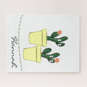Puzzles Cactus Pots Jaunes Floral (Horizontal)
