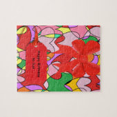 PUZZLES : Cadeau d'anniversaire Cœurs Colorés Pour (Horizontal)