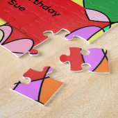 PUZZLES : Cadeau d'anniversaire Cœurs Colorés Pour (Côté)