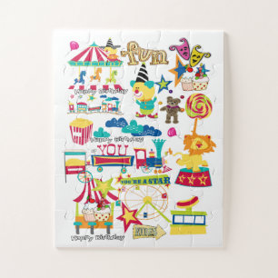 Puzzles Carnival Circus Joyeux Anniversaire