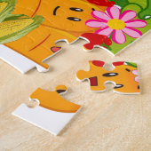 Puzzles Carrots Pees Floral Legpuzzel (Zijkant)