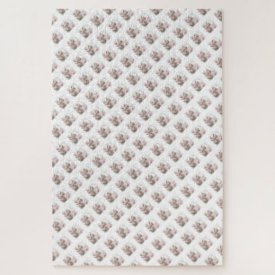 Puzzles Challenger Blanc Floral Blanc Kitty Chat