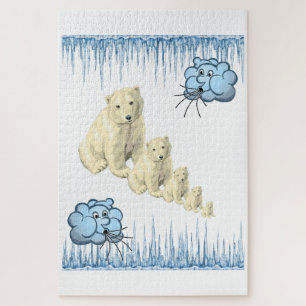 Puzzles Challenger Ours Polaire Blanc