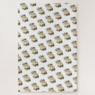 Puzzles Challenging Rose blanche