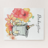 Puzzles Champagne Time Floral (Horizontal)