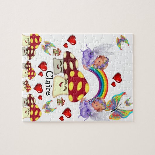Puzzles Champignons, Anges, Arcs-en-ciel Papillon (Horizontal)