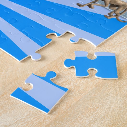 Puzzles Chat Kitten Meow Blue (Côté)