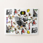 Puzzles Chats Chiens Trains Voitures Baseball (Horizontal)