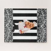 Puzzles Chef Black & White Stripe Legpuzzel (Horizontaal)