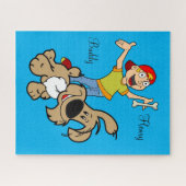 Puzzles chien garçon os (Horizontal)
