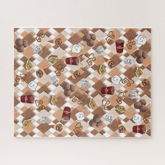 Puzzles Chocolat chaud Marshmallow (Horizontal)