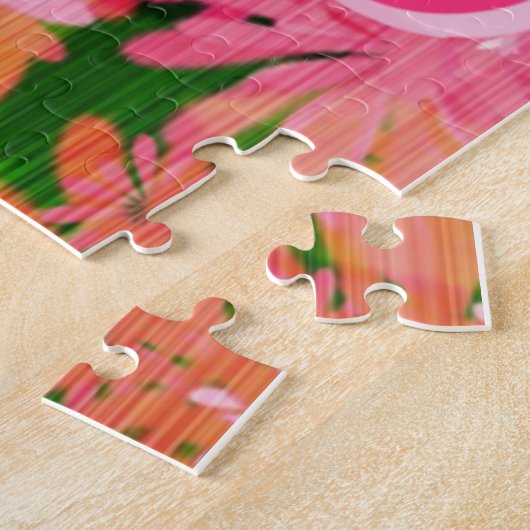 Puzzles Chouette rose florale (Côté)