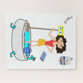 Puzzles Cleaning Lady Legpuzzel (Horizontaal)
