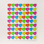 Puzzles Coeurs colorés (Vertical)
