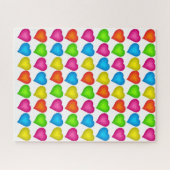 Puzzles Coeurs colorés (Horizontal)