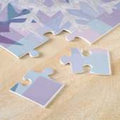 Puzzles Coeurs de pingouins roses Heureux Valentin (Côté)