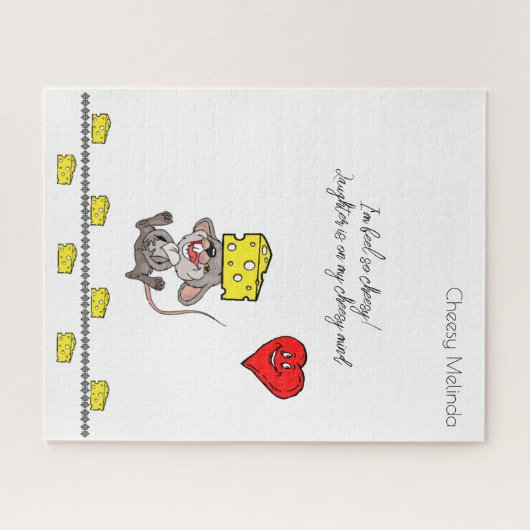 Puzzles Coeurs Fromage de souris Fromage (Horizontal)