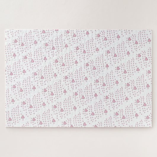 Puzzles Coeurs roses (Horizontal)
