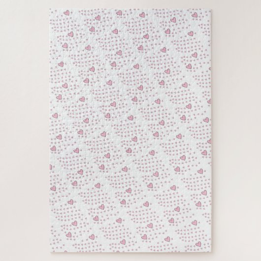 Puzzles Coeurs roses (Vertical)