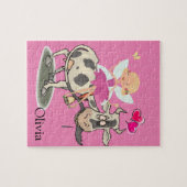 Puzzles Coeurs roses de vache poilue (Horizontal)