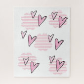 Puzzles Coeurs Roses Saint Valentin (Vertical)