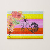 Puzzles Coloré Bande victorienne Floral (Horizontal)