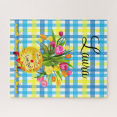 Puzzles Colorés Canard Floral Plaid (Horizontal)