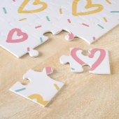 Puzzles Colorful Hearts Happy Valentine's Day  (Côté)