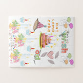 Puzzles Colorful heureux Anniversaire amis famille (Horizontal)