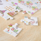 Puzzles Colorful heureux Anniversaire amis famille (Côté)