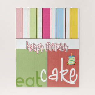 Puzzles Colorful heureux Anniversaire amis famille
